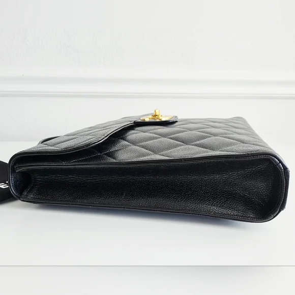 Chanel Black Caviar Briefcase Laptop Bag - Picture 6 of 16